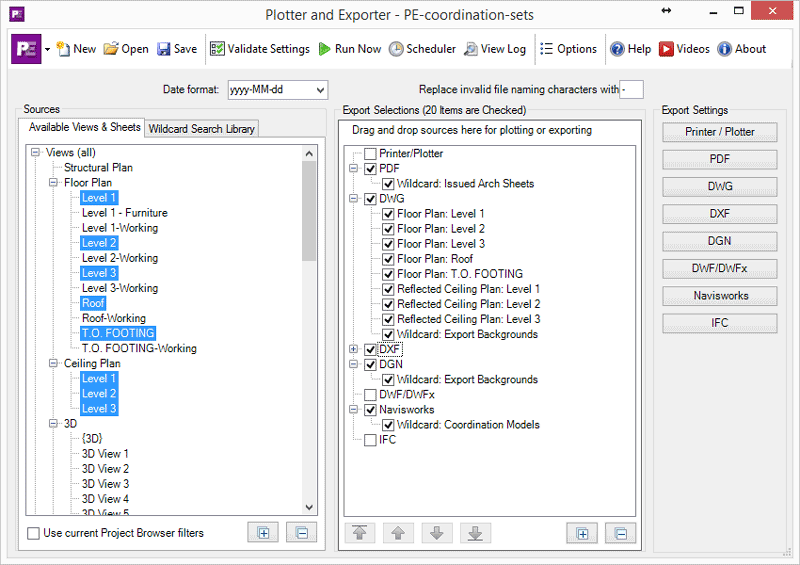 Plotter and Exporter BIM Batch Suite