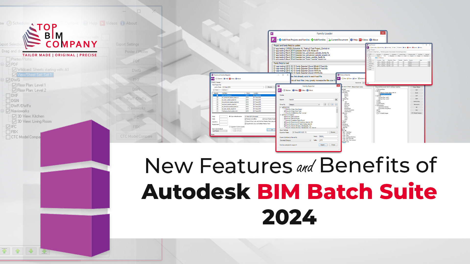Autodesk BIM Batch Suite 2024 New Features and Benefits