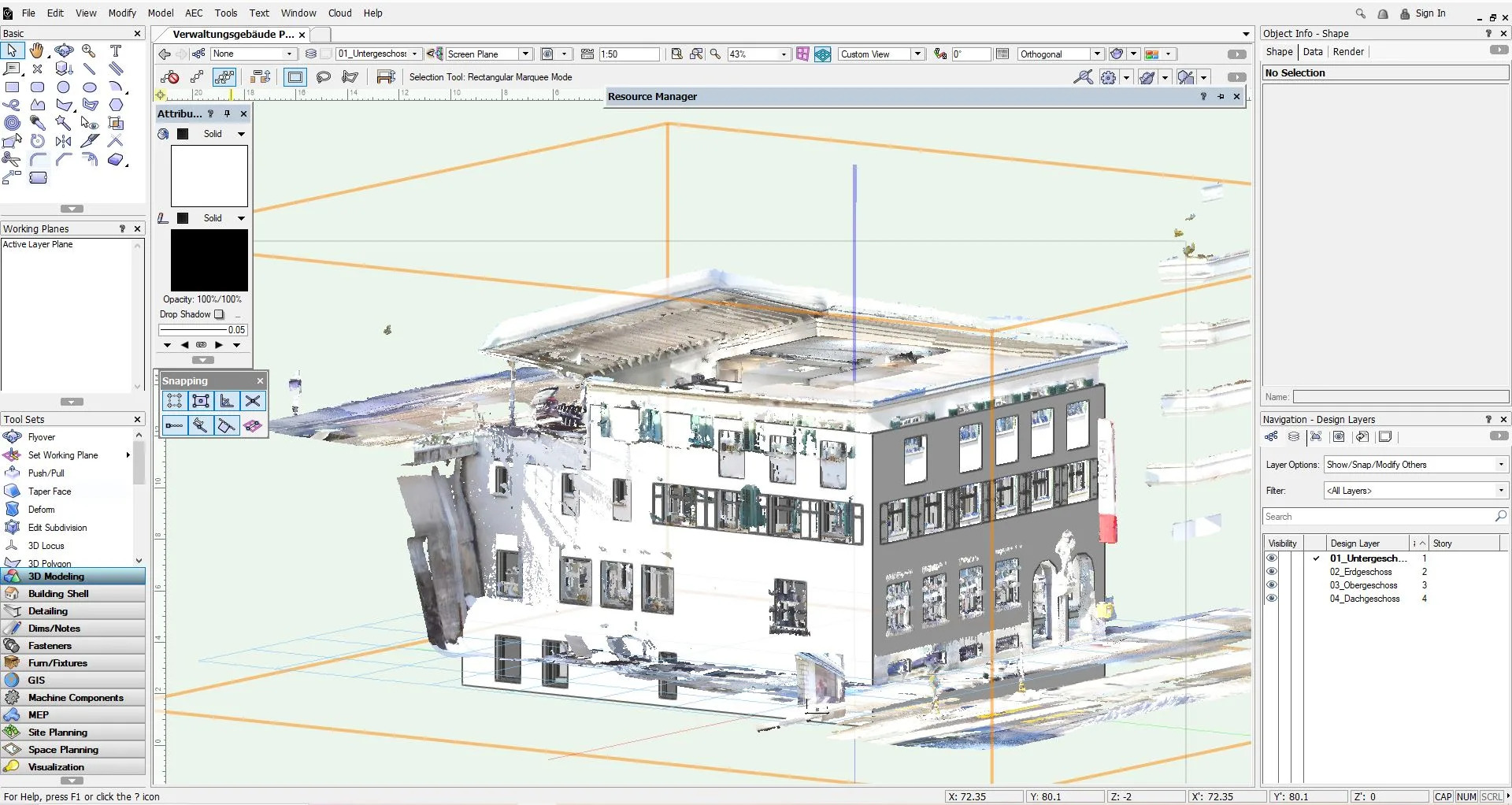 Convert point cloud to 3d model