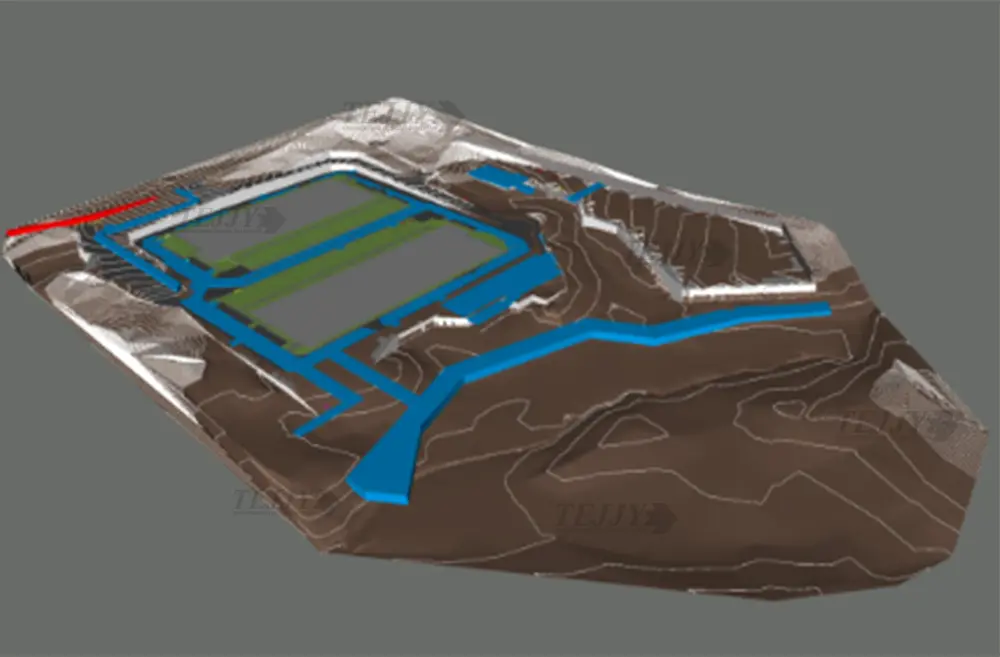 3D BIM Topography and Utility Modeling – Potomac Church Tech Center, Virginia
