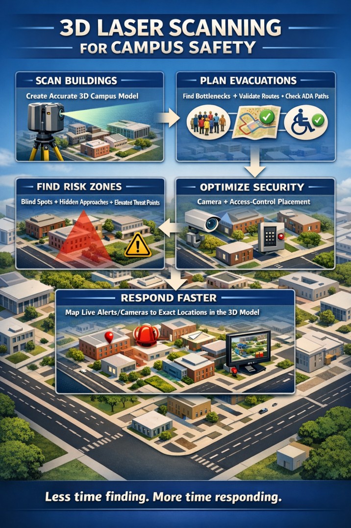 3D Laser Scanning for Campus Safety