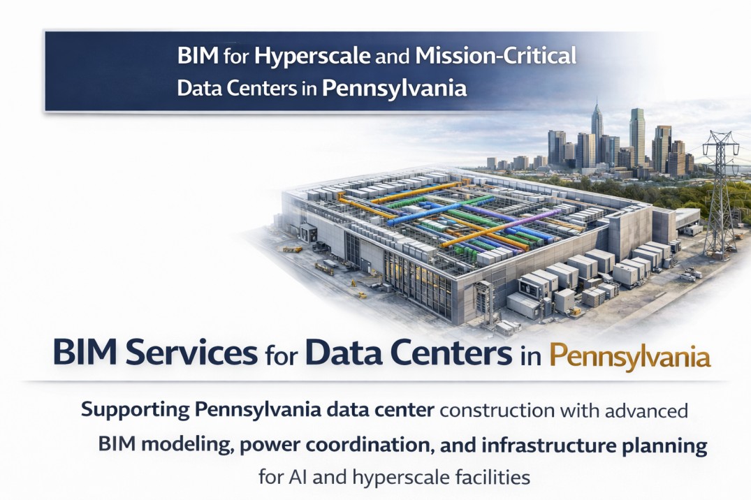 BIM Services for Data Centers in Pennsylvania